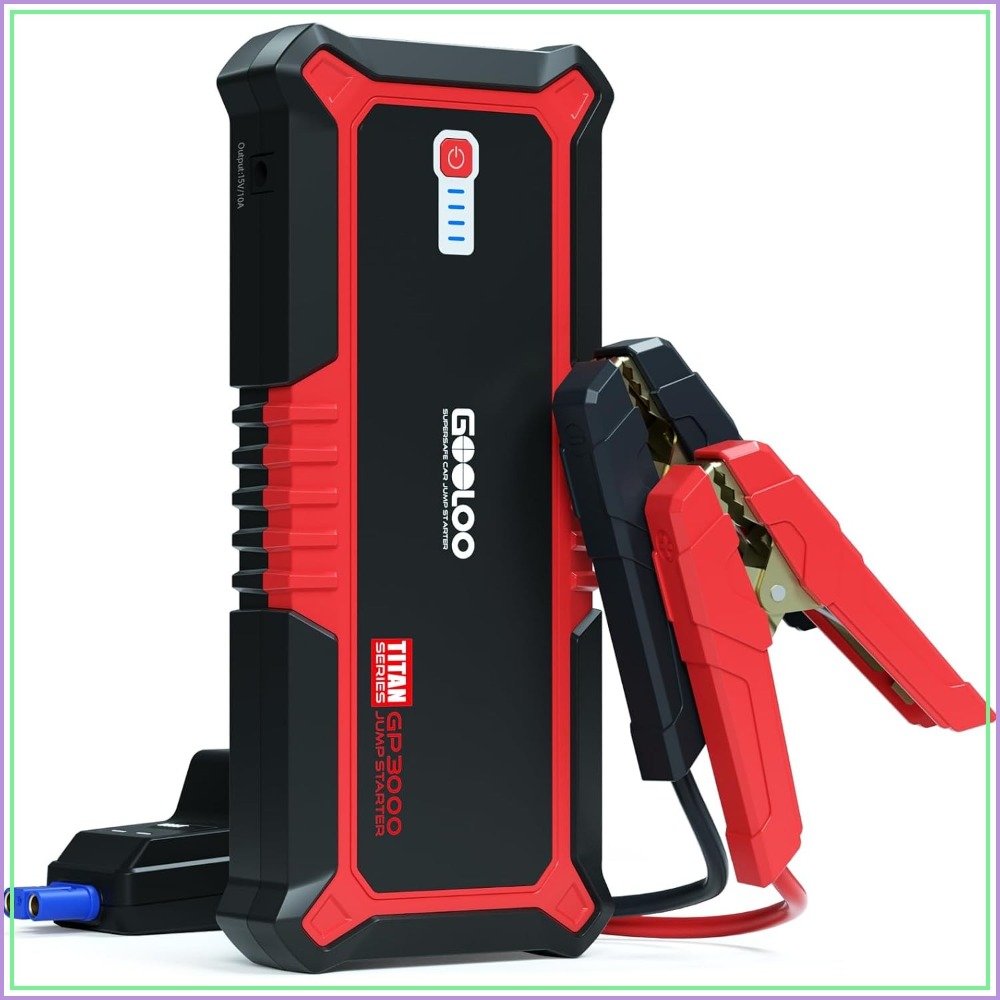 Portable Jump Starter - 3000A Peak Jump Starter for 12V