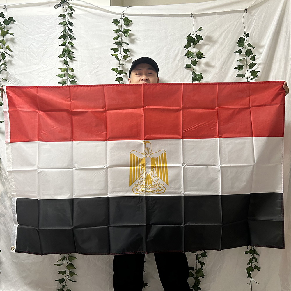 Car Accessories Egypt - TIKI FLAG Egypt Flag 3x5fts 90x150cm