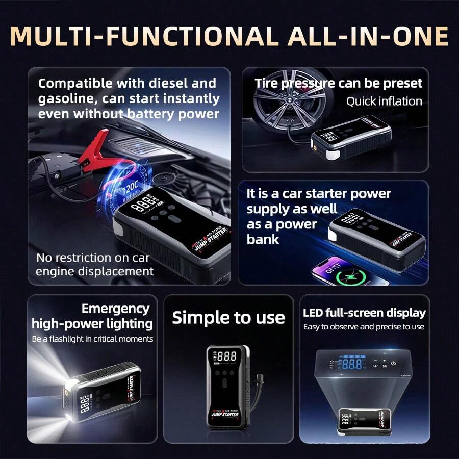 8000mAh Portable Car Jump Star - Portable Jump Starter avaliação e preço