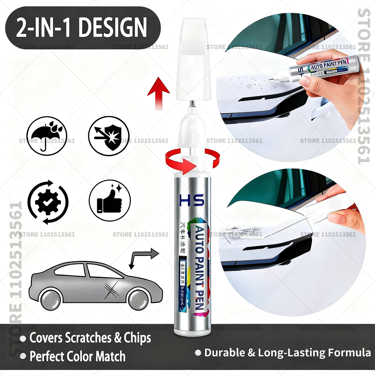 Car Paint Repair Pen Paint Scr - Volvo Car Accessories Xc90 avaliação e preço