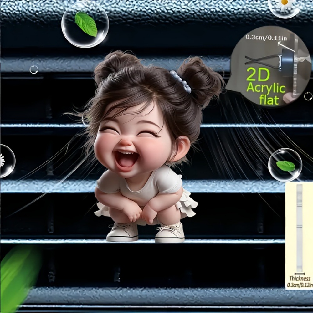 5pcs Double Bun Smile Chibi Li - Car Accessories Bunnings avaliação e preço