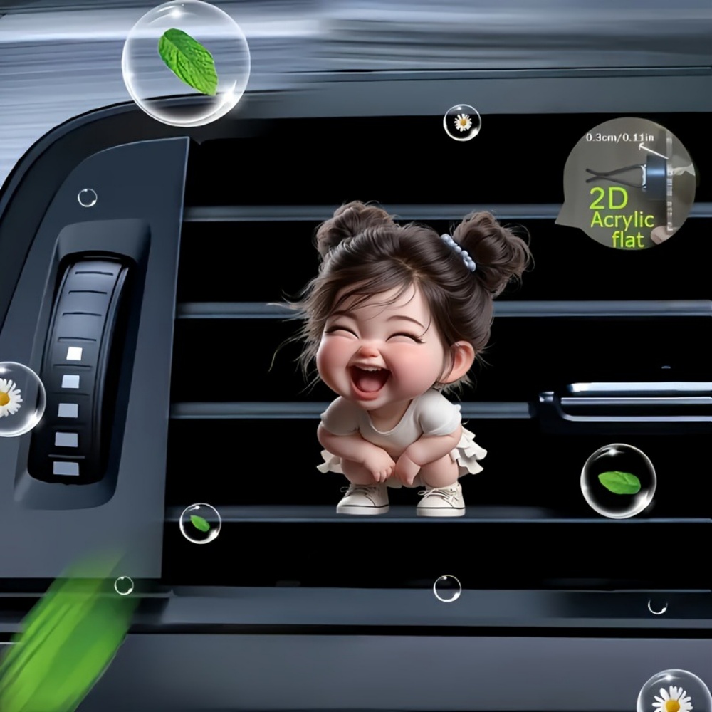 5pcs Double Bun Smile Chibi Li - Car Accessories Bunnings avaliação e preço