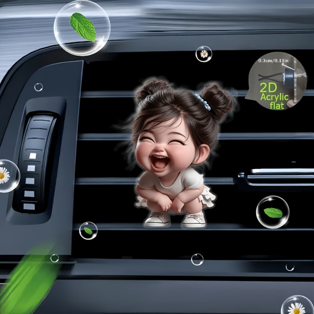 5pcs Double Bun Smile Chibi Li - Car Accessories Bunnings avaliação e preço