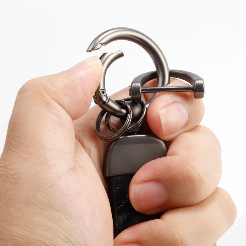 Car  Carbon Leather Keychain C - Volvo Car Accessories Xc90 avaliação e preço