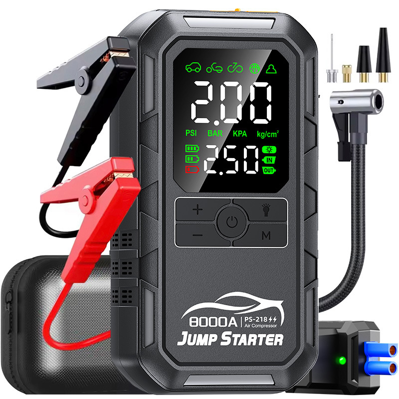 7Pcs 8000mAh Car Jump Starter  - Portable Jump Starter avaliação e preço