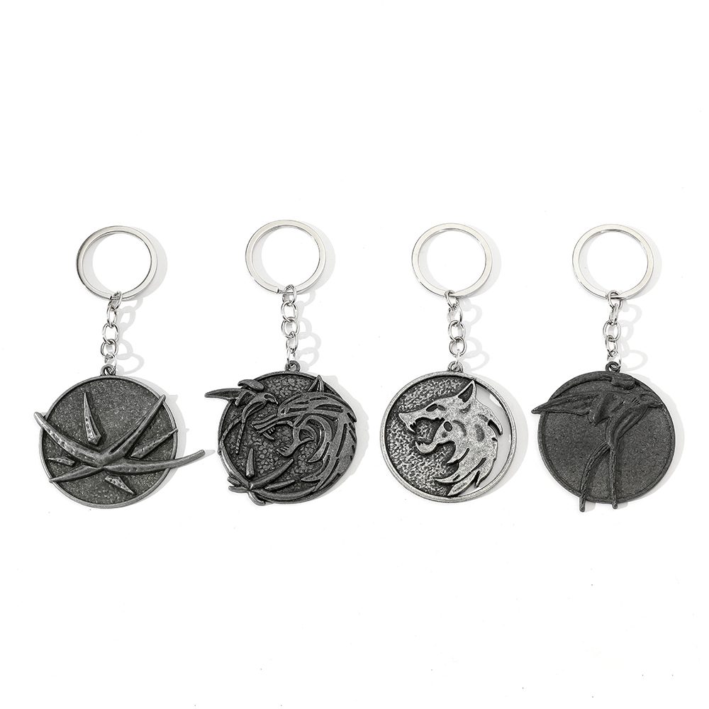 Vintage Wolf Head Keychain Gam - Car Accessories Gifts For Men avaliação e preço