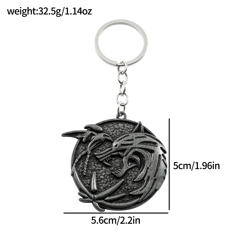 Vintage Wolf Head Keychain Gam - Car Accessories Gifts For Men avaliação e preço