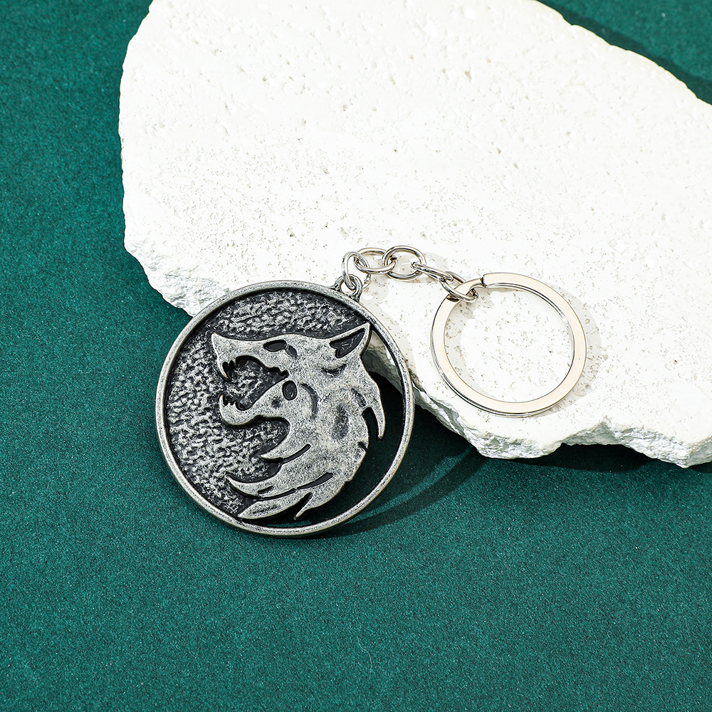 Vintage Wolf Head Keychain Gam - Car Accessories Gifts For Men avaliação e preço