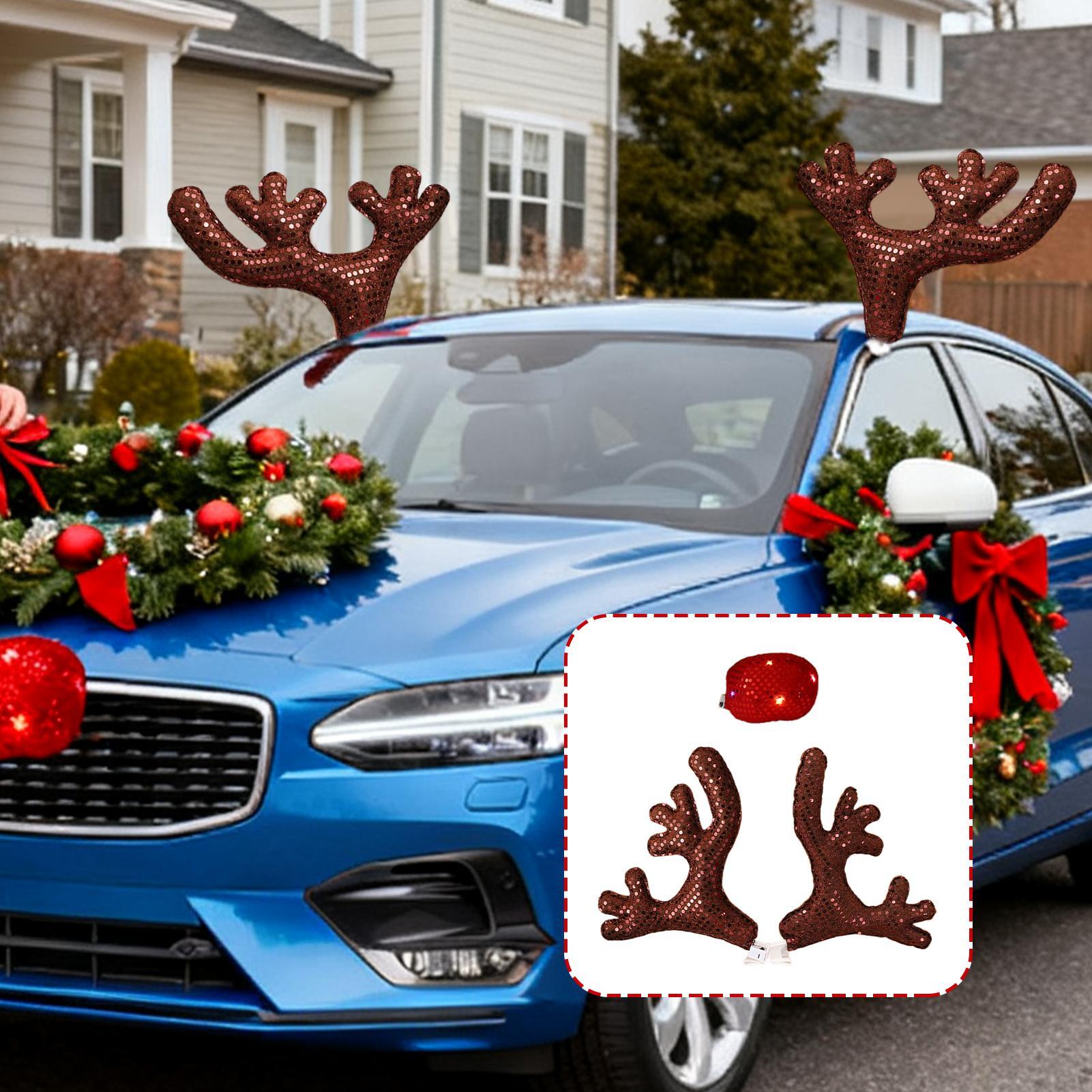Car Christmas Decorations Cute - Car Accessories For Winter avaliação e preço