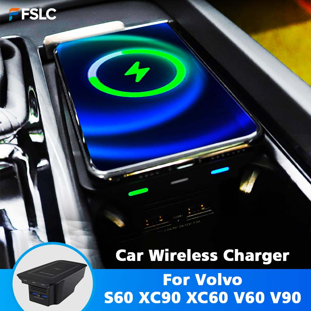 ⭐Genuine⭐ Car Wireless Charger - Volvo Car Accessories Xc90 avaliação e preço
