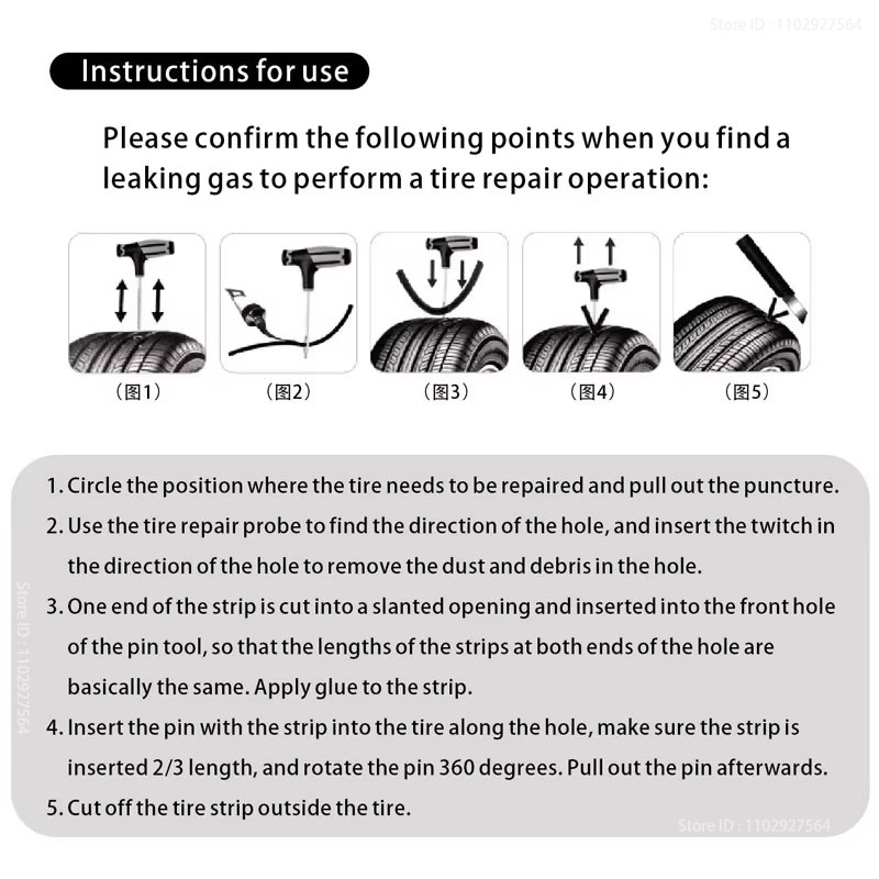 New Car Tire Repair Kit Punctu - Car Emergency Tool Kit avaliação e preço