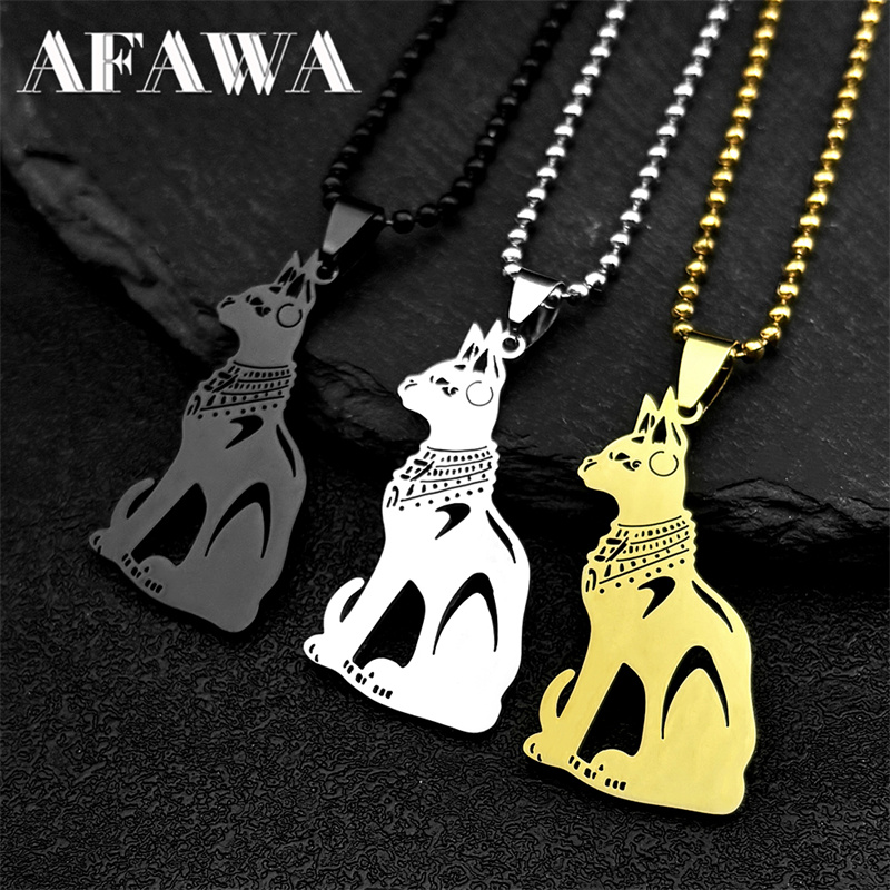 Stainless Steel Egypt Cat Bast - Car Accessories Egypt avaliação e preço
