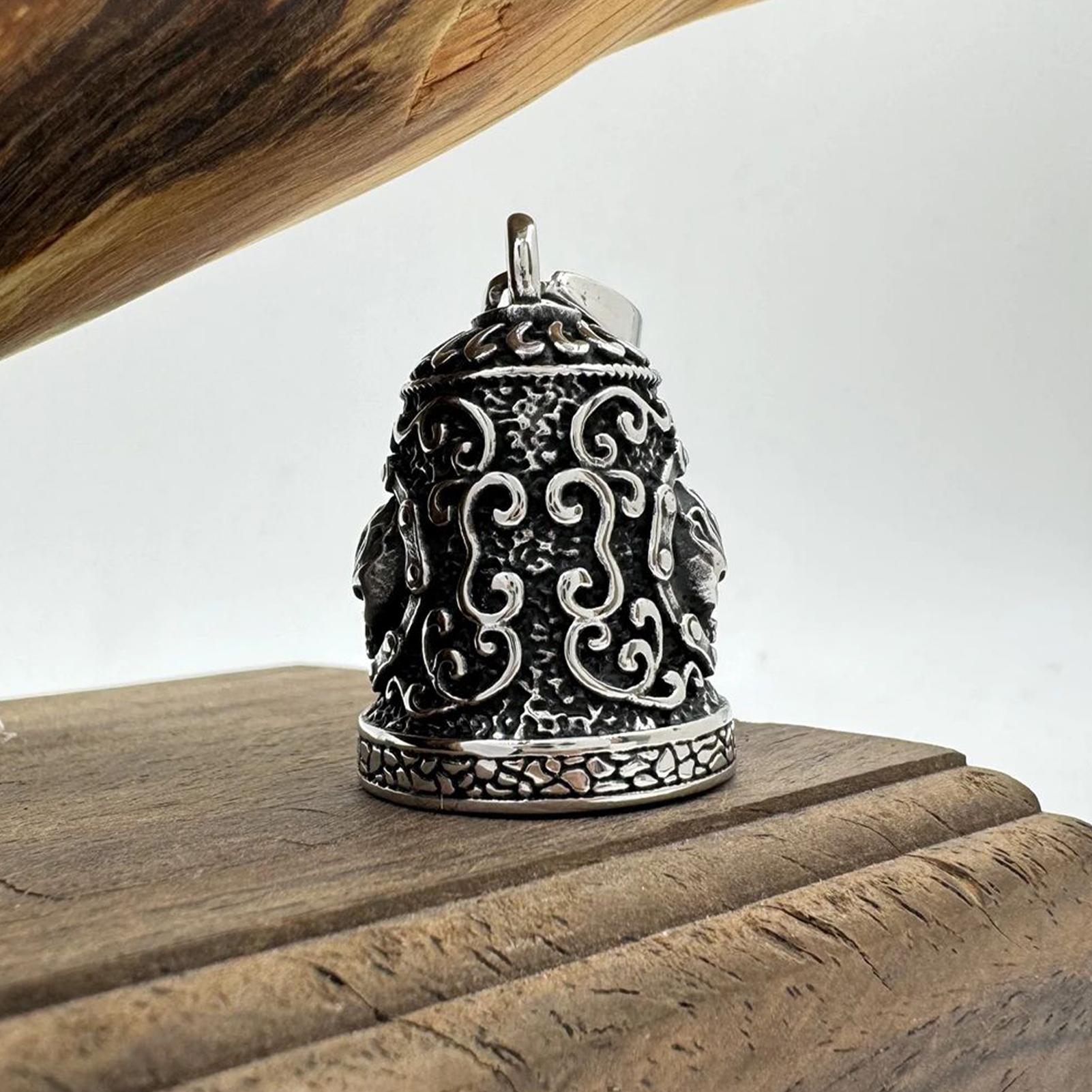 Skull Bell Charm Motorcycle Be - Car Accessories Gifts For Men avaliação e preço