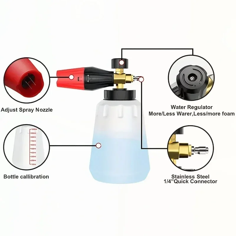 High Pressure PA Foam Cannon   - Car Accessories For Winter avaliação e preço