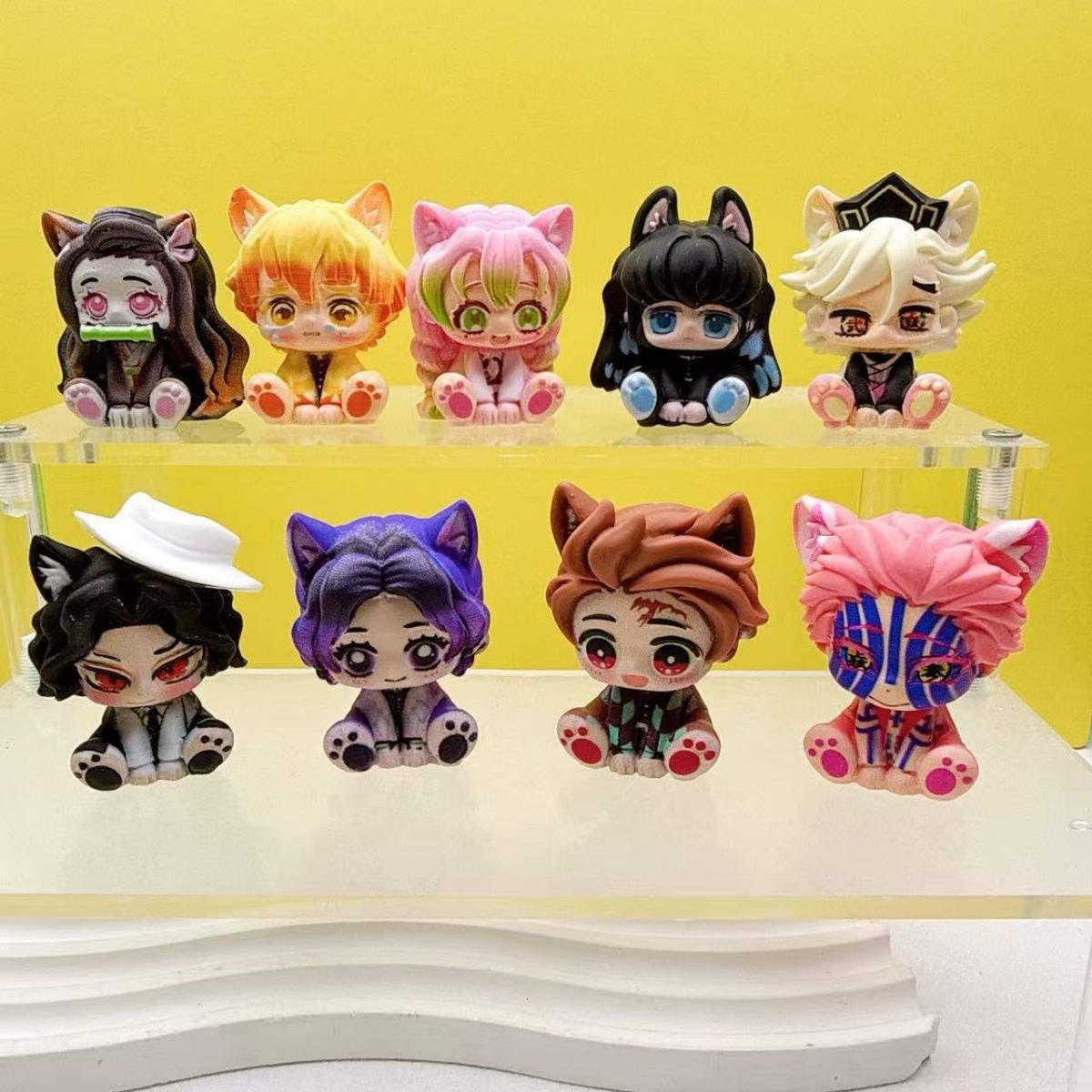 Demon Slayer Cute Chibi Figuri - Car Accessories Cute avaliação e preço