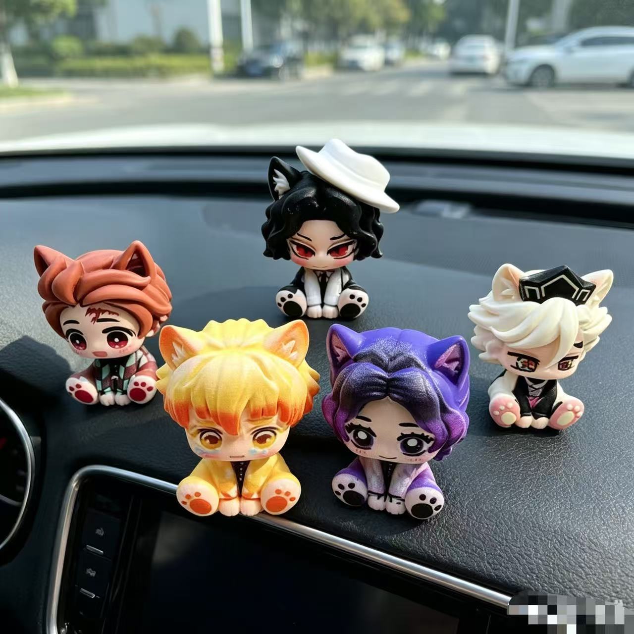 Demon Slayer Cute Chibi Figuri - Car Accessories Cute avaliação e preço