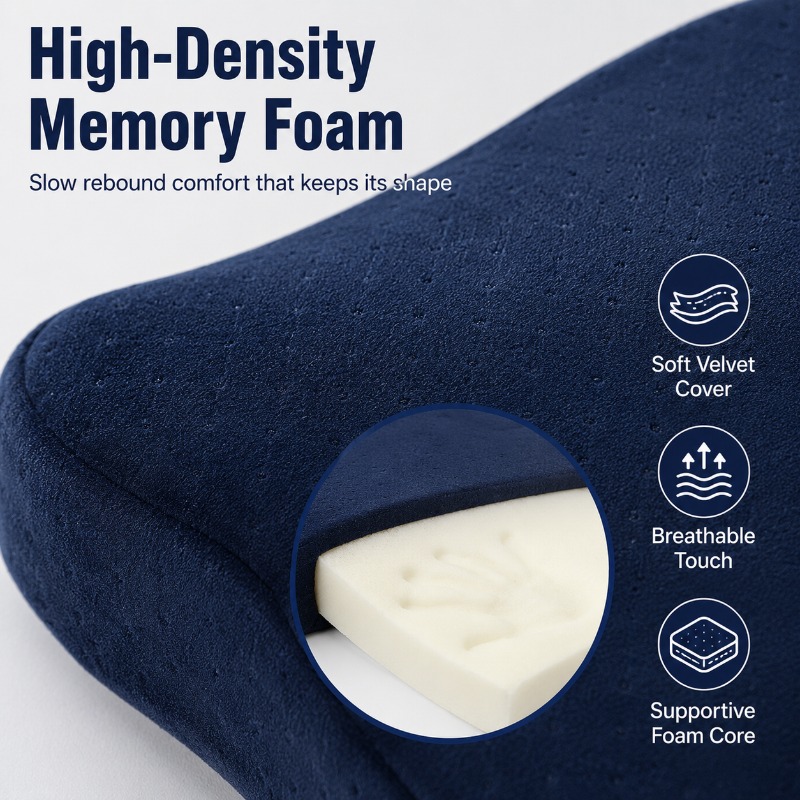Thick Memory Foam Chair Cushio - Car Seat Cushion Memory Foam avaliação e preço