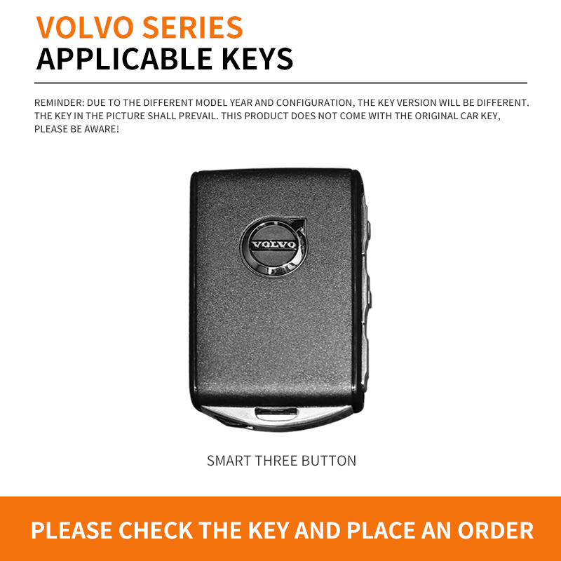 Leather Car Key Case Cover Pro - Volvo Car Accessories Xc90 avaliação e preço