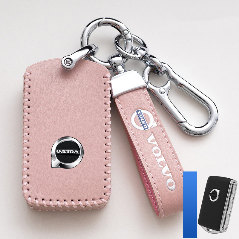 Leather Car Key Case Cover Pro - Volvo Car Accessories Xc90 avaliação e preço