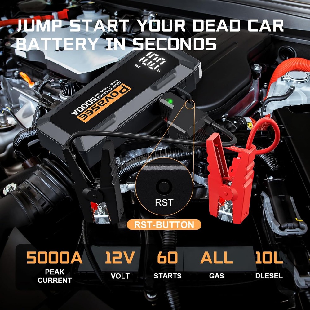 5000A Jump Starter 12V Car Bat - Portable Jump Starter avaliação e preço