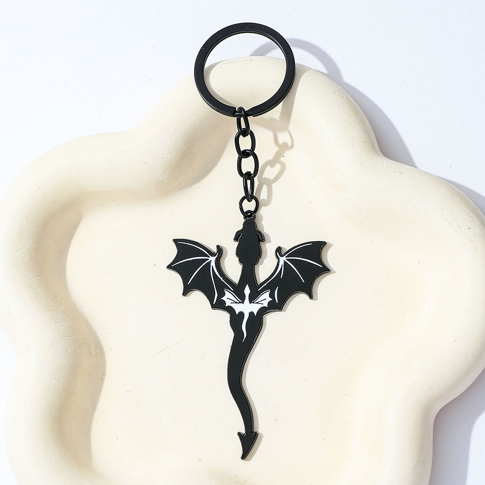 Fourth Wing Black Dragon Keych - Car Accessories Gifts For Men avaliação e preço