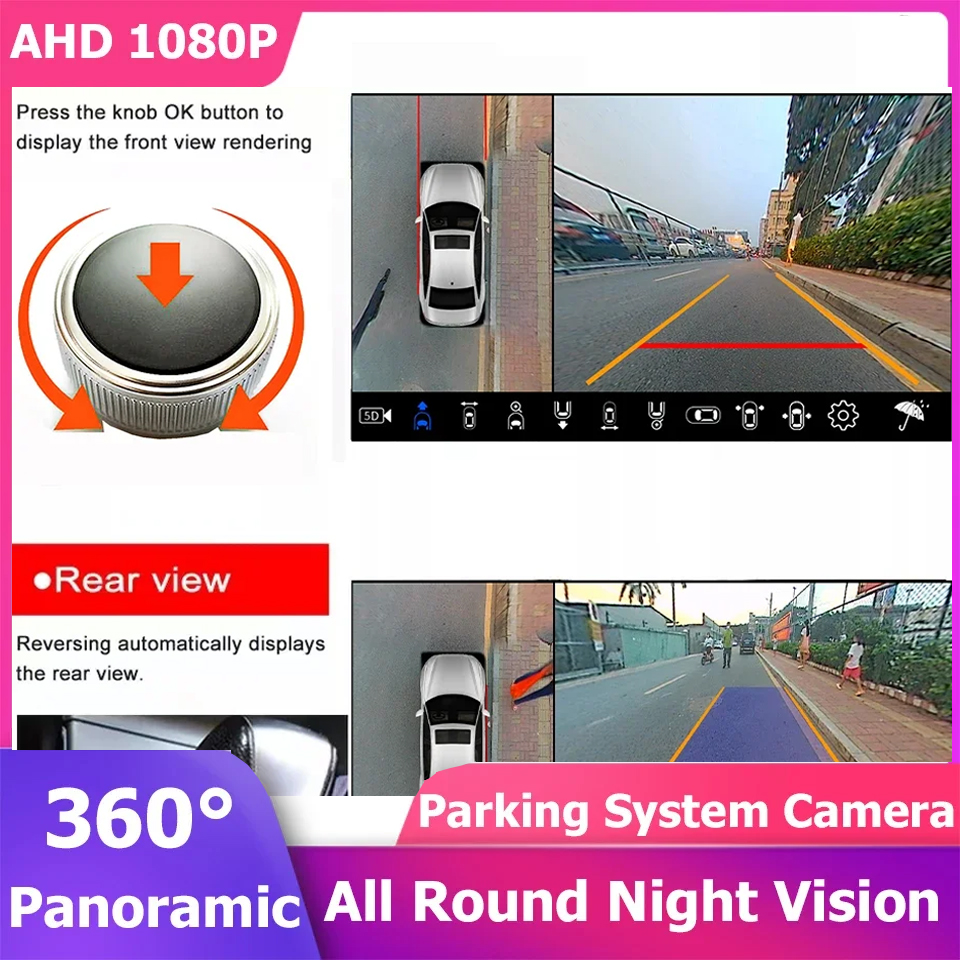 Car 360 Panoramic Camera Drivi - Car Accessories For Night Driving avaliação e preço
