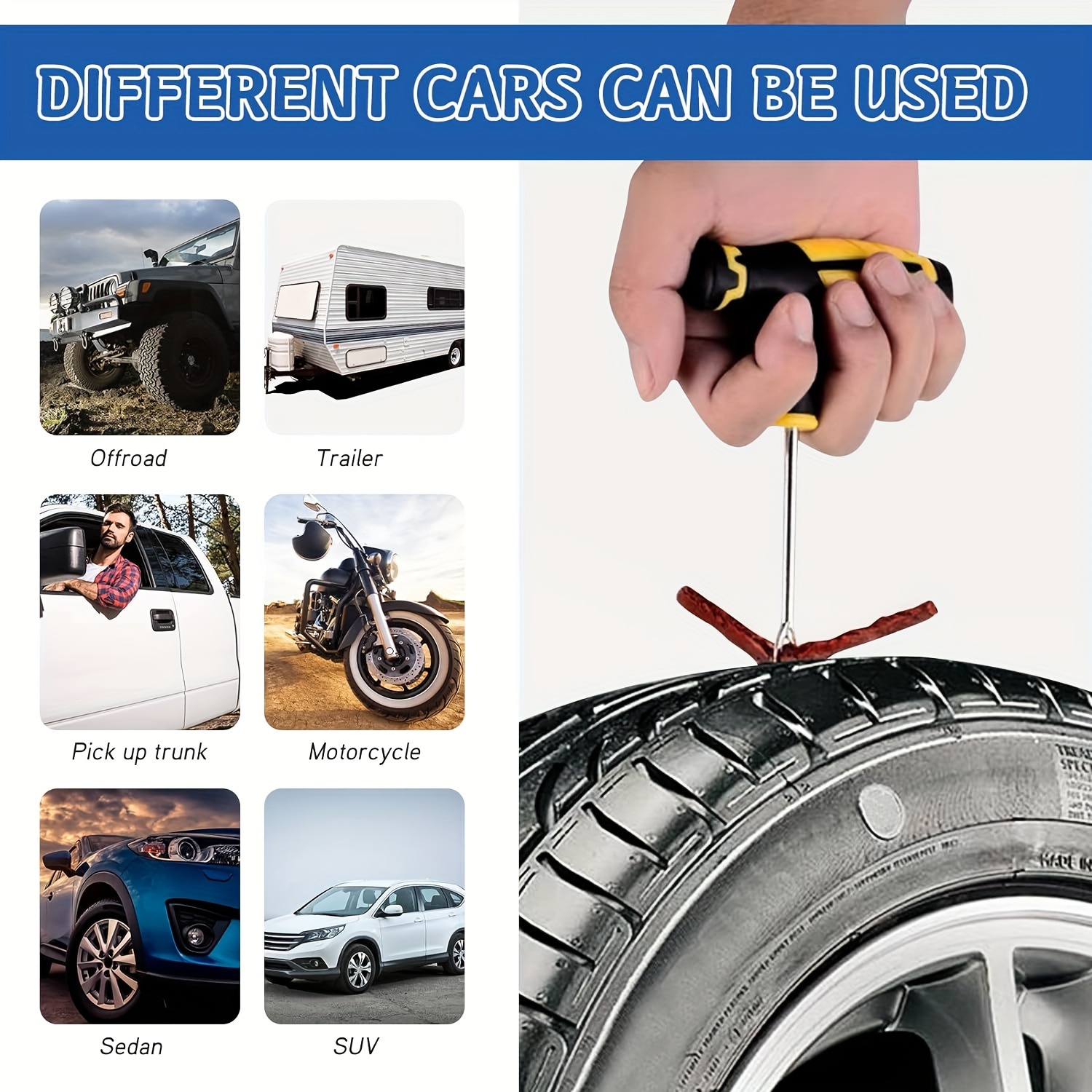 Emergency Heavy Duty Car Tire  - Car Emergency Tool Kit avaliação e preço