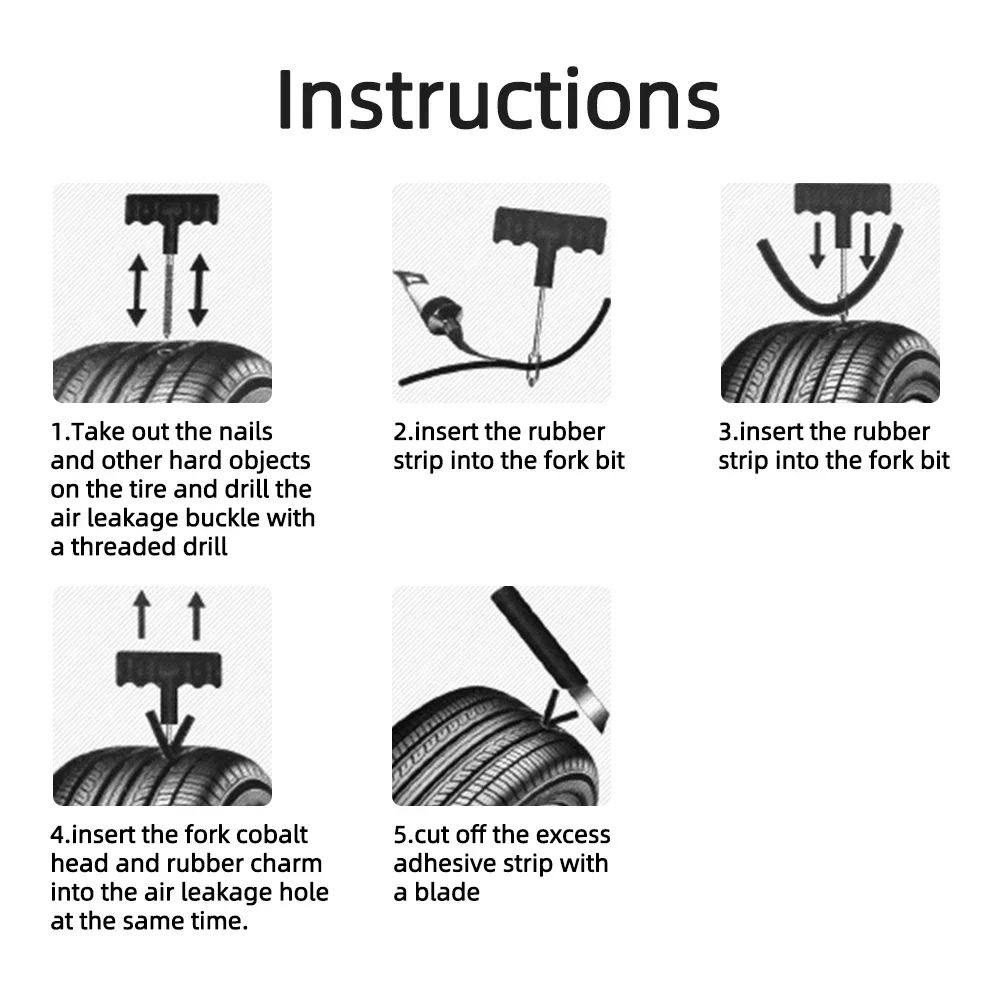 Car Motorcycle Tire Repair Kit - Car Emergency Tool Kit avaliação e preço