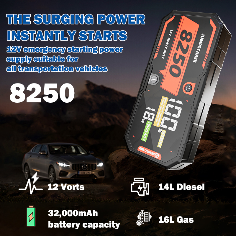 Car Battery 8250 Jump Starter  - Portable Jump Starter avaliação e preço