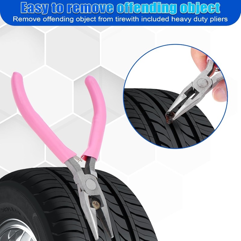 Tire Repair Rubber Nail Tool S - Car Emergency Tool Kit avaliação e preço