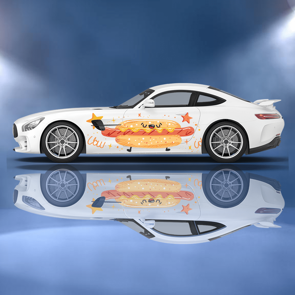 Funny Cartoon Hot Dog Bun Car  - Car Accessories Bunnings avaliação e preço