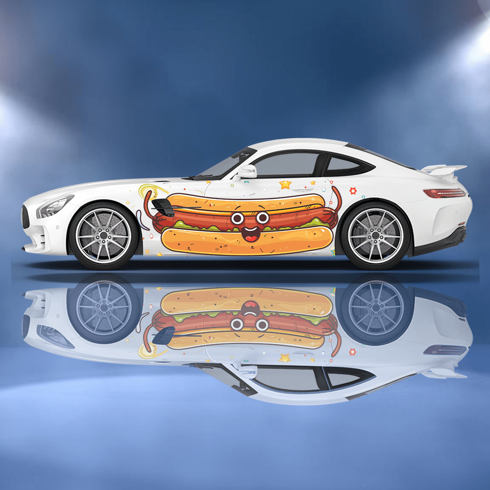 Funny Cartoon Hot Dog Bun Car  - Car Accessories Bunnings avaliação e preço