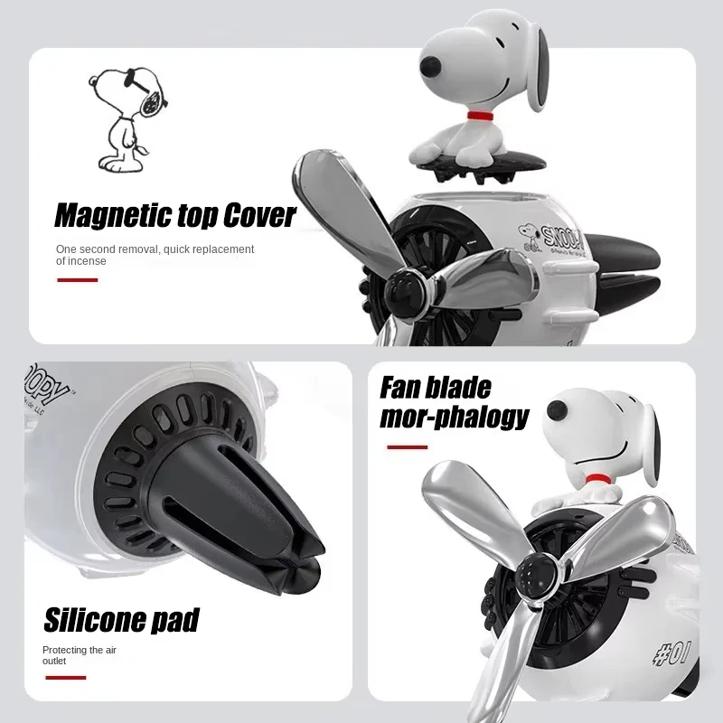 Kawaii Pilot Snoopy Car Aromat - Car Accessories Perfume avaliação e preço