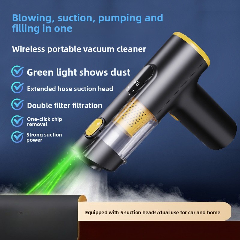 4 in 1 Green Light Car Vacuum  - Car Vacuum Cleaner avaliação e preço