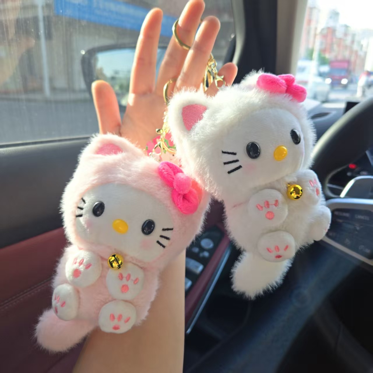 Kawaii HelloKitty Bell Cat Pen - Car Accessories Cute avaliação e preço