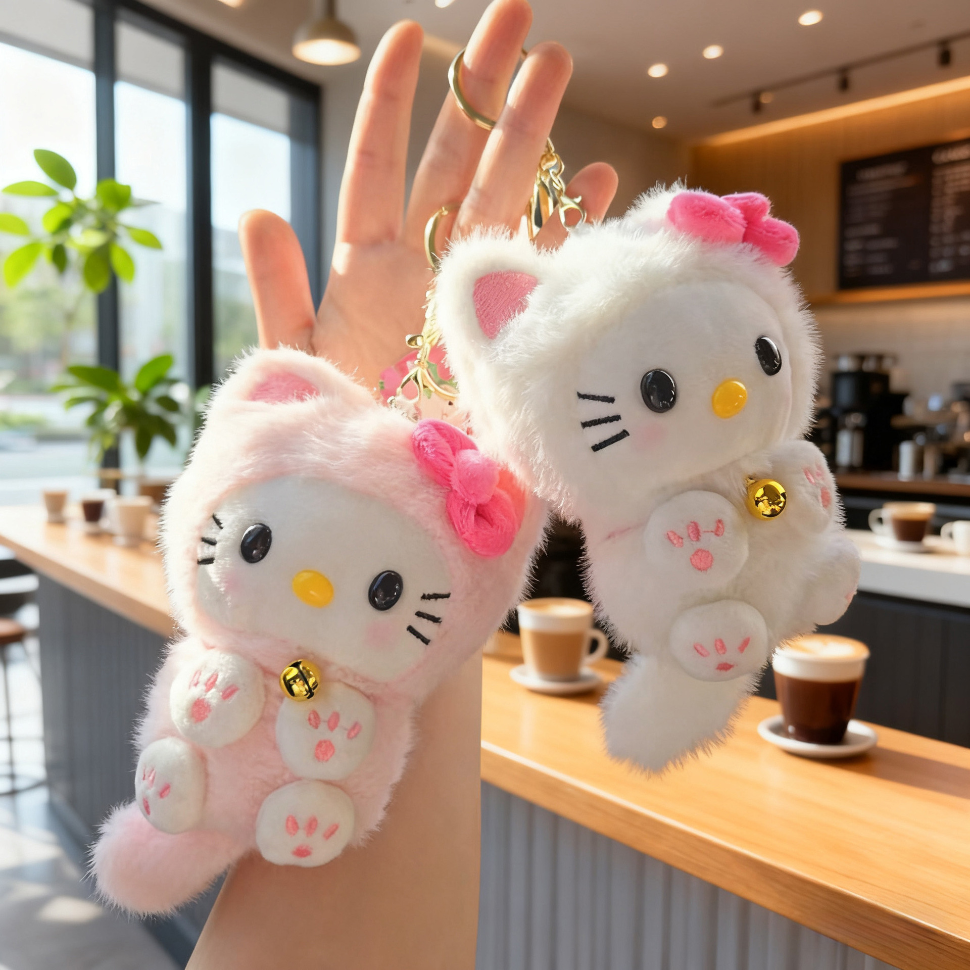 Kawaii HelloKitty Bell Cat Pen - Car Accessories Cute avaliação e preço