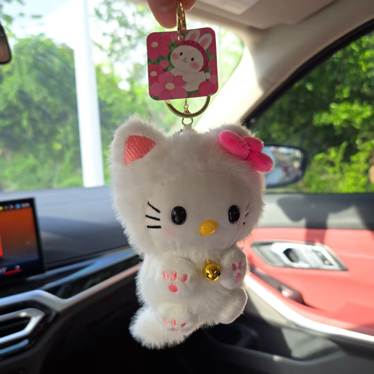 Kawaii HelloKitty Bell Cat Pen - Car Accessories Cute avaliação e preço