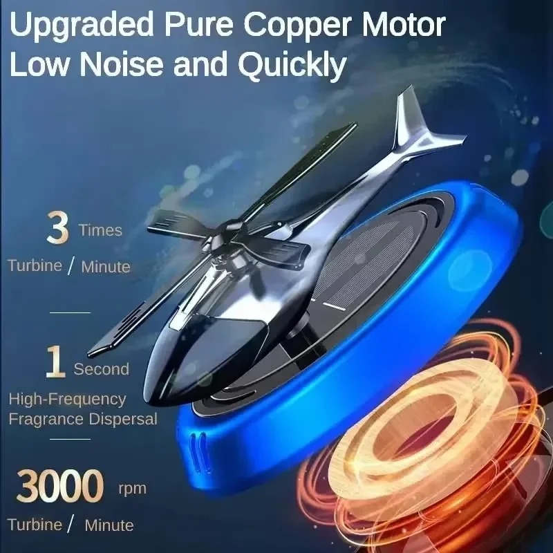 Solar Powered Helicopter Car A - Car Accessories Perfume avaliação e preço