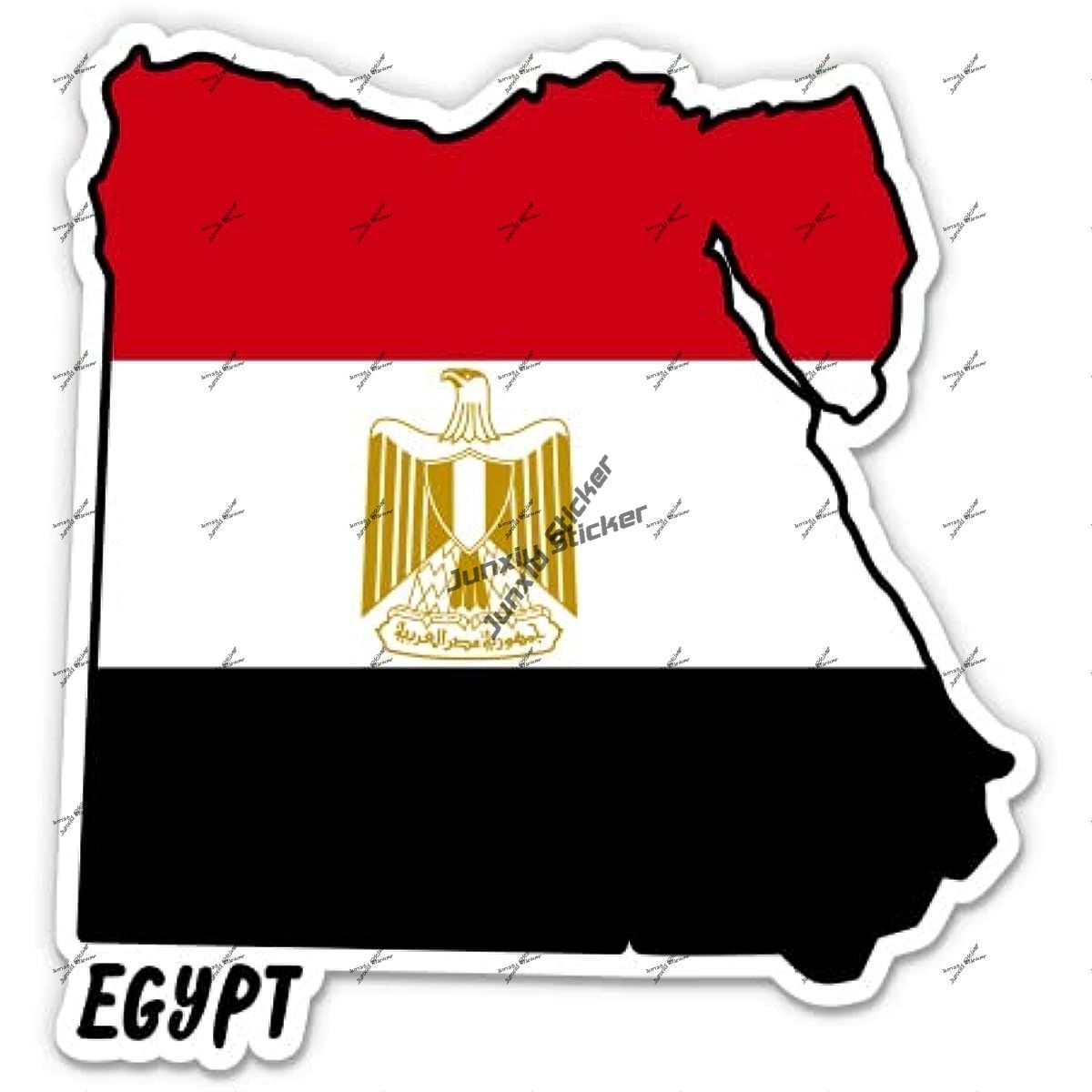 Egypt Decal Egypt Map with Fla - Car Accessories Egypt avaliação e preço