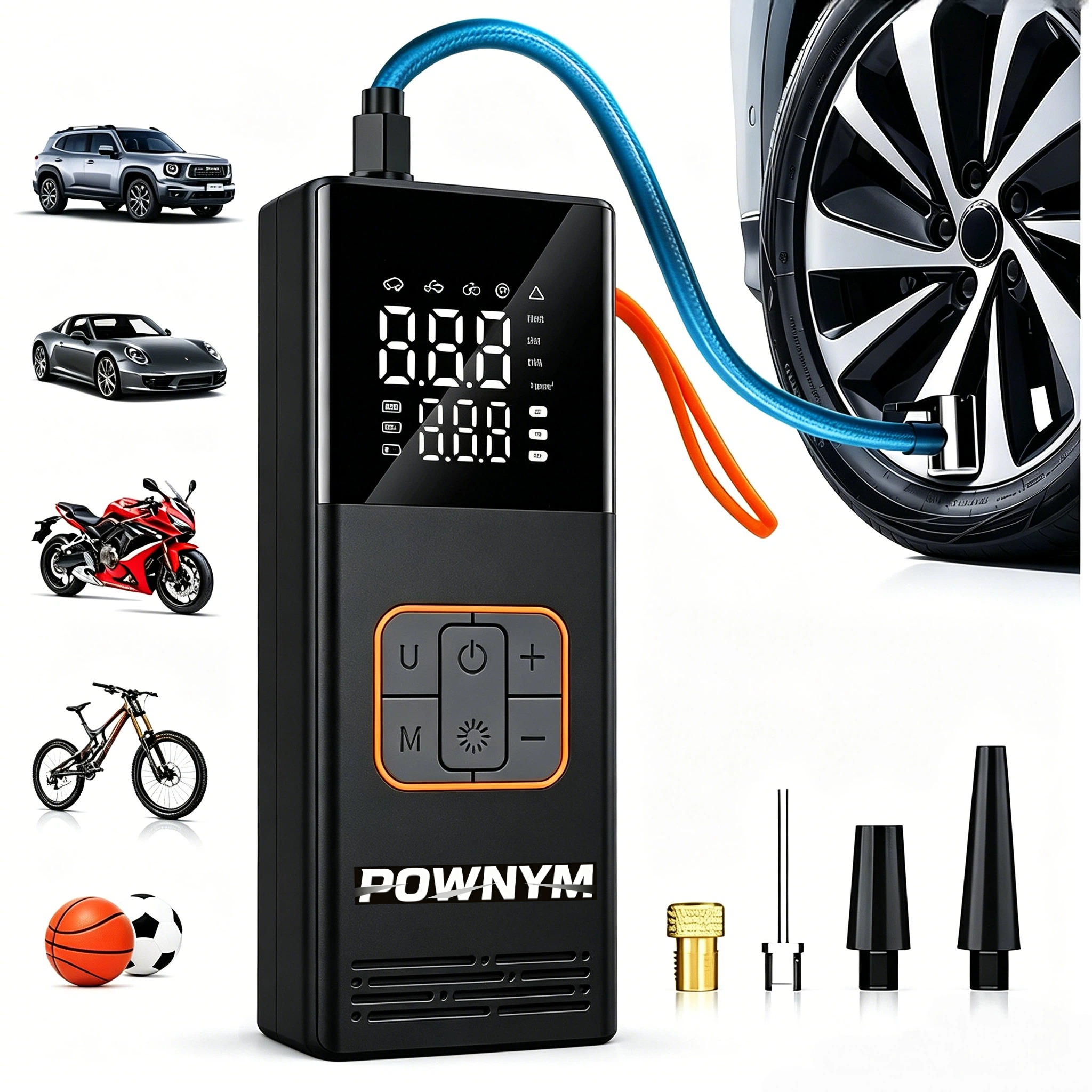 POWNYM Cordless Portable Tire  - Portable Jump Starter avaliação e preço
