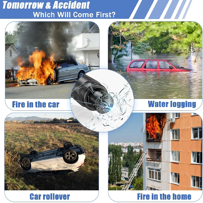2-in-1 Car Safety Hammer Emerg - Car Emergency Tool Kit avaliação e preço