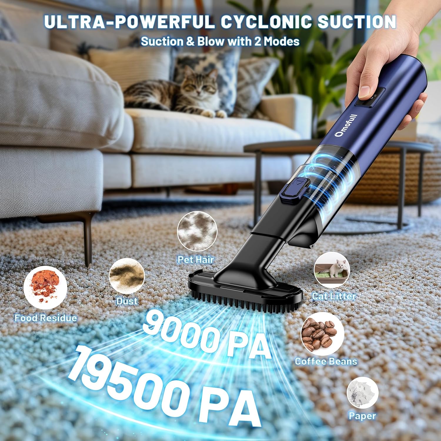 19500Pa Cordless Car Vacuum: 4 - Car Vacuum Cleaner avaliação e preço