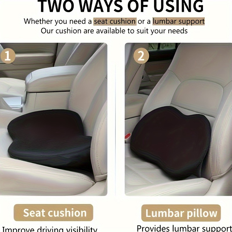 2-in-1 Car Seat Cushion Lumbar - Car Seat Cushion Memory Foam avaliação e preço
